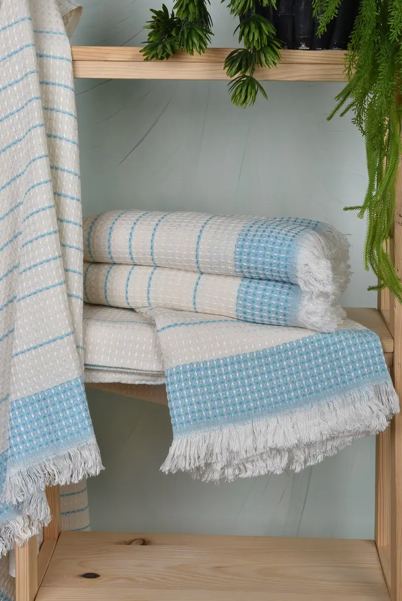 Beach Towel Gift, 70x40 Cotton Waffle Towel, Bathroom Towel, Gift For Her, Summer Towel, Monogrammed Beach Towel, Large Beach Towel Personalized - 6