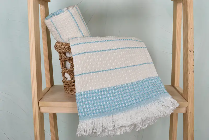 Beach Towel Gift, 70x40 Cotton Waffle Towel, Bathroom Towel, Gift For Her, Summer Towel, Monogrammed Beach Towel, Large Beach Towel Personalized - 4