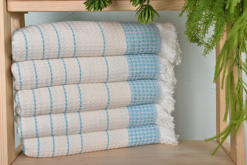 Beach Towel Gift, 70x40 Cotton Waffle Towel, Bathroom Towel, Gift For Her, Summer Towel, Monogrammed Beach Towel, Large Beach Towel Personalized - 1