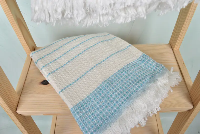 Beach Towel Gift, 70x40 Cotton Waffle Towel, Bathroom Towel, Gift For Her, Summer Towel, Monogrammed Beach Towel, Large Beach Towel Personalized - 5
