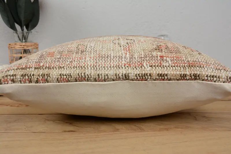Cushion Cover, Bed Pillow Sham, Pattern Throw Pillow Case, Kilim Pillow, 16x16 Red Pillow, Interior Designer Pillow, Pillow for Sofa - 5