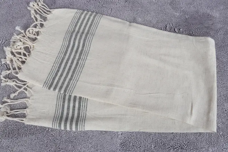 Bridesmaid Gifts, Welcome Wedding Gift, Towel With Name, Personalized Gifts, Organic Towel, 36x18 Linen Striped Towel, Personalized Dish Towel - 6