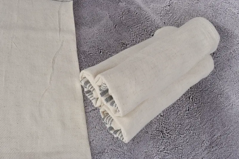 Bridesmaid Gifts, Welcome Wedding Gift, Towel With Name, Personalized Gifts, Organic Towel, 36x18 Linen Striped Towel, Personalized Dish Towel - 8