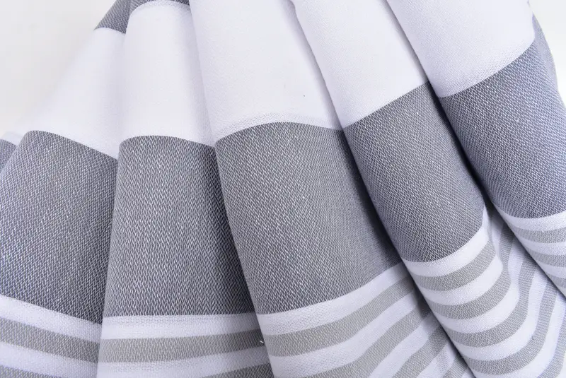 Monogram Tea Towel, Small Bath Towels, Personalized Kitchen Towel, Decorative Towel, 40x24 Cotton Striped Towel, Personalized Gift, Bridesmaid Gift - 5
