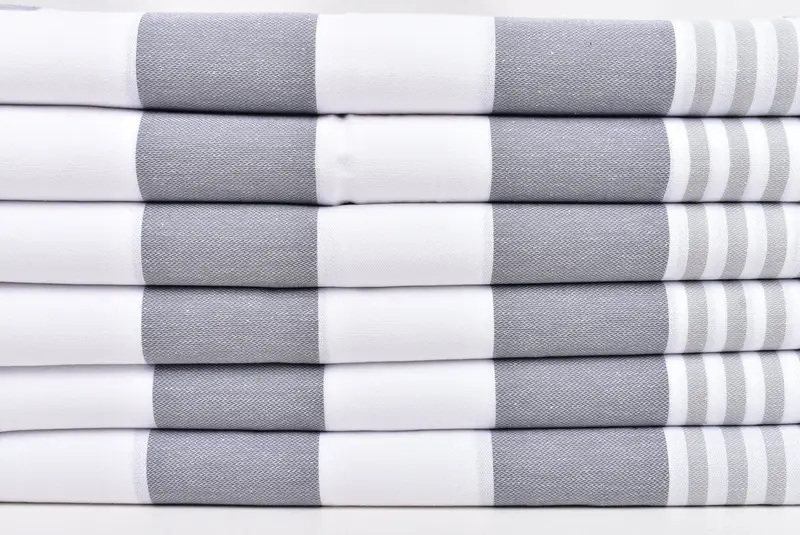 Monogram Tea Towel, Small Bath Towels, Personalized Kitchen Towel, Decorative Towel, 40x24 Cotton Striped Towel, Personalized Gift, Bridesmaid Gift - 2
