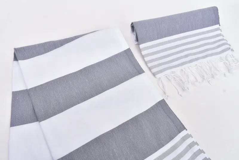 Monogram Tea Towel, Small Bath Towels, Personalized Kitchen Towel, Decorative Towel, 40x24 Cotton Striped Towel, Personalized Gift, Bridesmaid Gift - 7
