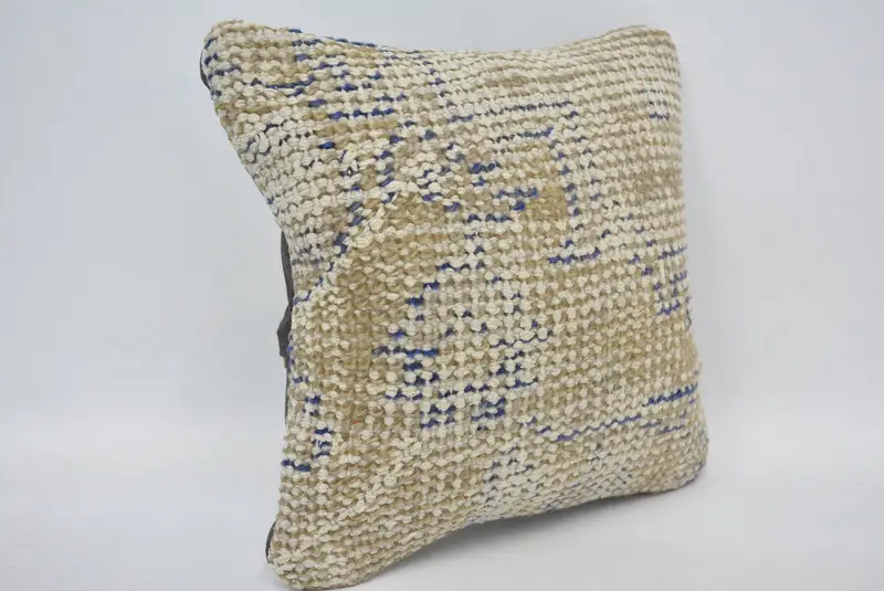 Turkish Rugs Pillow Cover, 12x12 Beige Pillow, Turkish Kilim Pillow, Home Decor Pillow, Pillow Cover, Turkish Pillow, Wholesale Cushion - 3