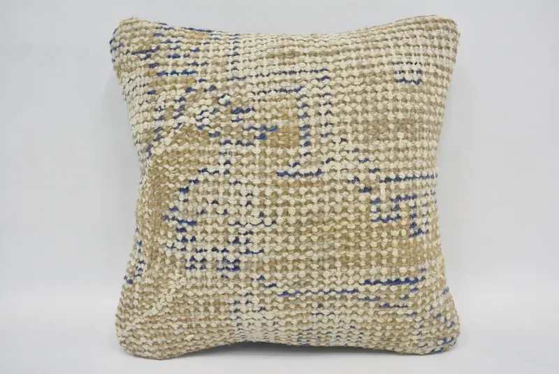 Turkish Rugs Pillow Cover, 12x12 Beige Pillow, Turkish Kilim Pillow, Home Decor Pillow, Pillow Cover, Turkish Pillow, Wholesale Cushion - 1