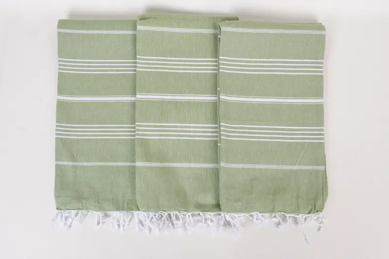 Housewarming Gift, Embroidery Towel, Monogram Beach Towel, Turkish bath towel for spa, 70x40 Cotton Striped Towel, Bachelor Gift, Travel towel - 7