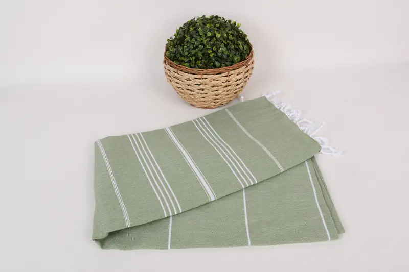 Housewarming Gift, Embroidery Towel, Monogram Beach Towel, Turkish bath towel for spa, 70x40 Cotton Striped Towel, Bachelor Gift, Travel towel - 4