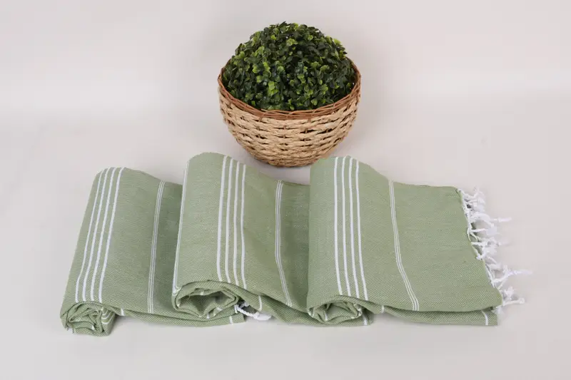 Housewarming Gift, Embroidery Towel, Monogram Beach Towel, Turkish bath towel for spa, 70x40 Cotton Striped Towel, Bachelor Gift, Travel towel - 8