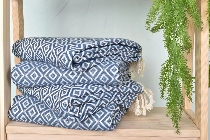 Organic towel, Embroidery Towel, Spa Gift, Best Wedding Gift, Girls Weekend Favors, Turkish Towel Beach, Fouta towel, 70x40 Cotton Diamond Towel - 7