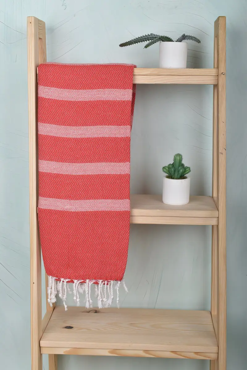 Bachelorette Party Gift, Turkish Bath Towel Set, Best Friend Christmas Gift, 70x36 Cotton Striped Towel, Absorbent Turkish towel, Turkish hand towel - 8