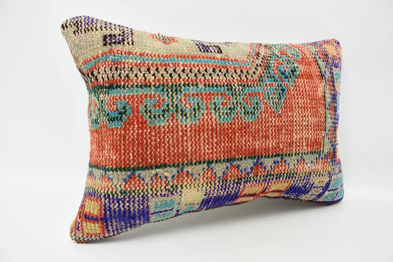 Interior Designer Pillow, 16x24 Red Pillow Cover, Ethnic Throw Cushion Case, Kilim Pillow Cover, Cushion Cover, Vintage Kilim Throw Pillow - 3