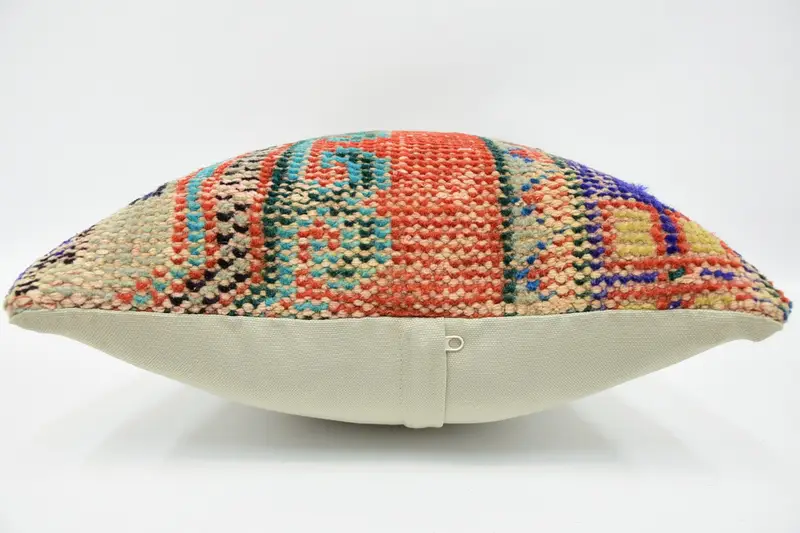 Interior Designer Pillow, 16x24 Red Pillow Cover, Ethnic Throw Cushion Case, Kilim Pillow Cover, Cushion Cover, Vintage Kilim Throw Pillow - 5