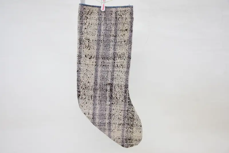 Medias festivas de adornos navideños azules y blancos, decoración navideña