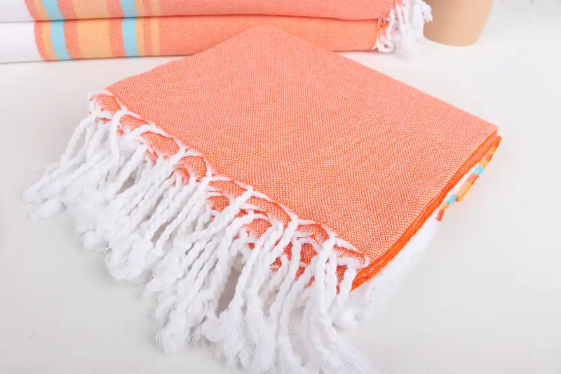 Wedding Gifts Towel, Travel towel, Custom Name Towel, Hammam towel, Turkish Beach Towel Monogram, Maid Of Honor Gift, 70x40 Cotton Striped Towel - 5