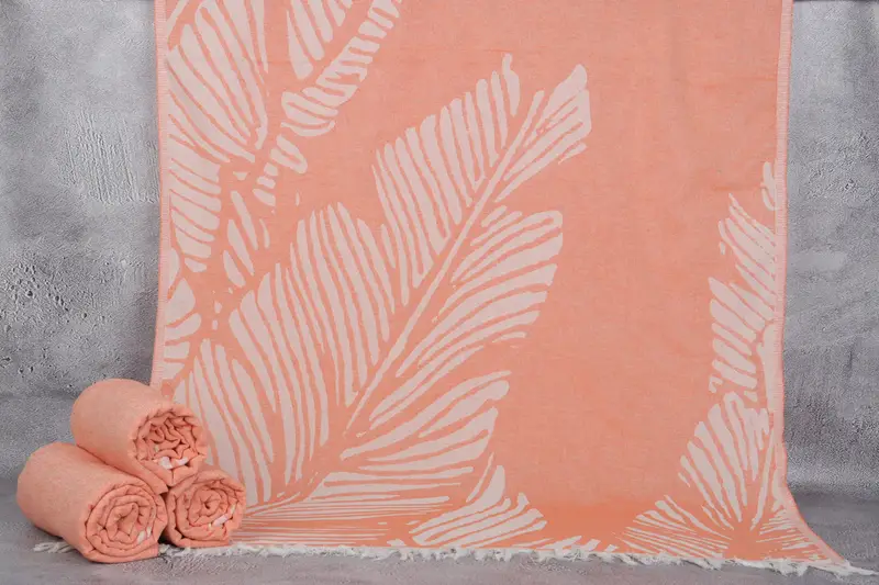 Turkish beach towel, Wedding For Favor, Monogram Beach Towel, 70x40 Cotton Floral Design Towel, Personalized Turkish Towel, Beach Towel Personalized - 1