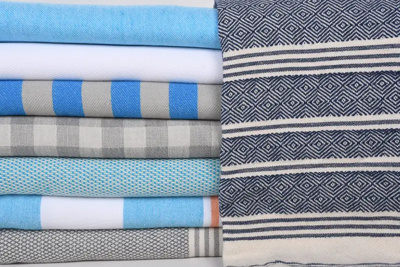 70x40 Cotton Set of 8 Towel, Gifts For Him, Lightweight towel, Embroidery Towels, Embroidered Towel, Luxury Turkish beach towel for summer vacation - 1