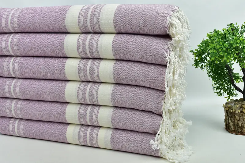 Cotton towel, Bridesmaid Gift, Bachelorette Party Gifts For Bride, Bachelor Party Favors, Monogrammed Beach Towel, 60x38 Cotton Striped Towel - 3