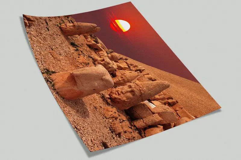 Wall Paper Peel and Stick, Mount Nemrut Mural, , Custom Wall Paper, 3d Wall Paper, UNESCO World Heritage Wall Poster, - 9