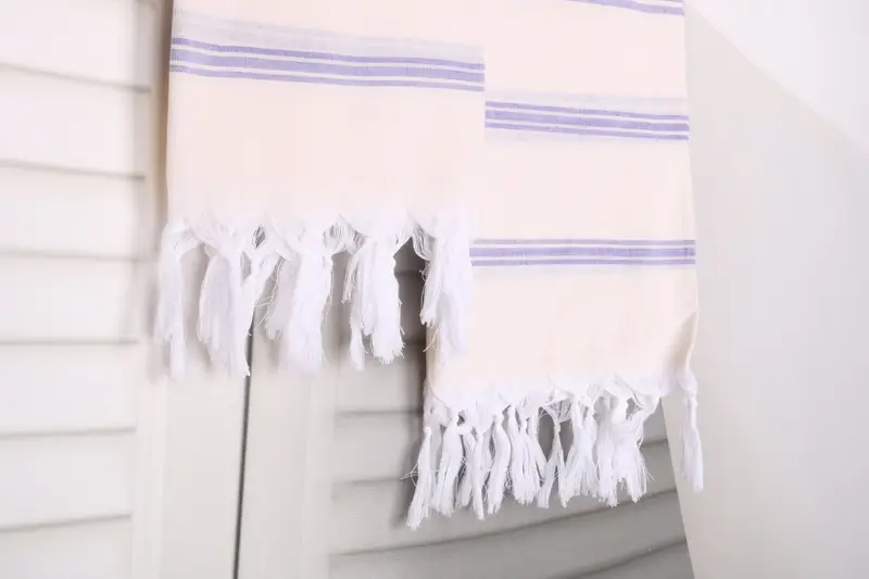70x40 Cotton Striped Towel, Quick-Dry Beach Towel, Handmade Turkish hammam towel, Beach Towel Bulk, Sand-free towel, Yoga Towel, Maid Of Honor Gift - 8