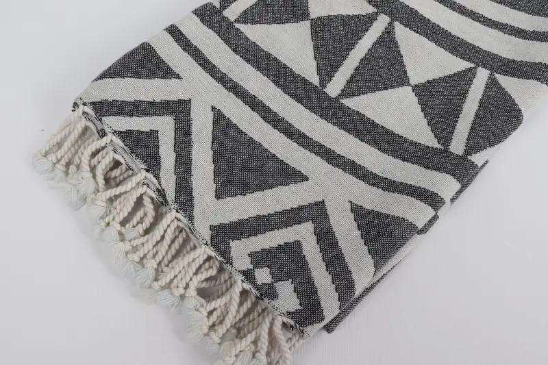 Gifts For Him, Personalize Gift, Summer Gift, Quick-dry travel peshtemal towel, Spa Gift Towel, Bridal Shower Favors, 70x40 Cotton Geometric Towel - 8