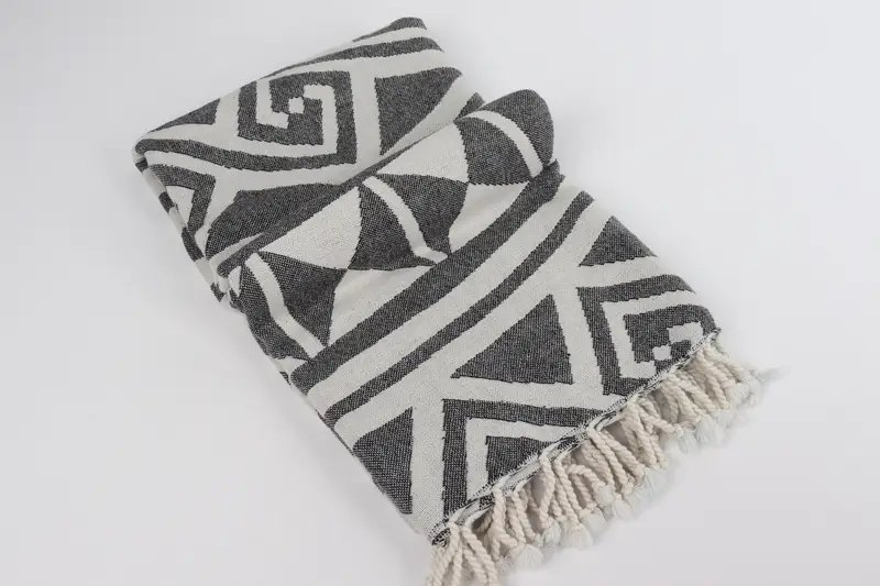 Gifts For Him, Personalize Gift, Summer Gift, Quick-dry travel peshtemal towel, Spa Gift Towel, Bridal Shower Favors, 70x40 Cotton Geometric Towel - 7