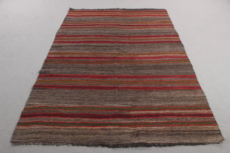 Red Persian Rug, 5,2x7,6 ft Elegant Decor