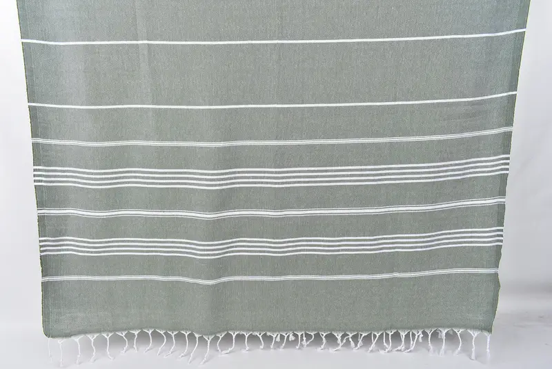 Large Turkish Towel, 70x40 Cotton Striped Towel, Welcome Wedding Gift, Monogrammed Beach Towel, Monogram Beach Towel, Beach Theme Wedding Gift - 8