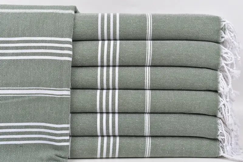Large Turkish Towel, 70x40 Cotton Striped Towel, Welcome Wedding Gift, Monogrammed Beach Towel, Monogram Beach Towel, Beach Theme Wedding Gift - 1