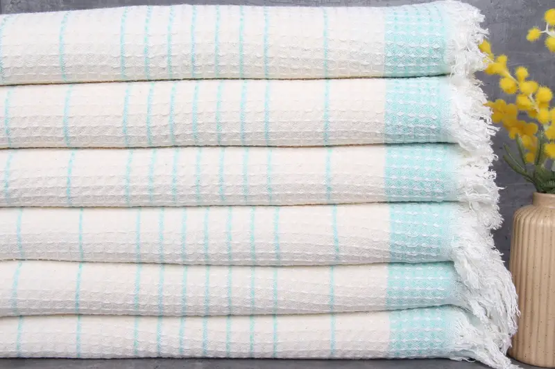 Turkish Tea Towel, Custom Hand Towel, Gym Towel, Personalized Turkish Towel, 40x20 Cotton Waffle Towel, Small Bath Towels, Girl Trip Party Favor - 1
