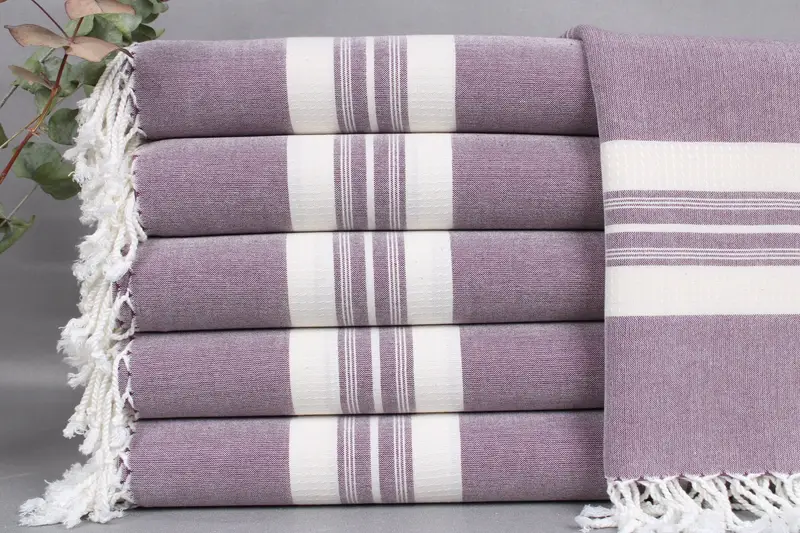 Organic Beach Towel, 38x60 Inches, Monogrammed Turkish Cotton, Customizable