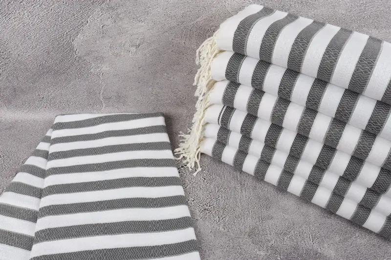 70x36 Cotton Striped Towel, Personalized Gifts, Bachelorette Party Gift, Wedding Towel, Bachelorette Party Gifts Bridesmaids, Bridal Party Gifts - 2