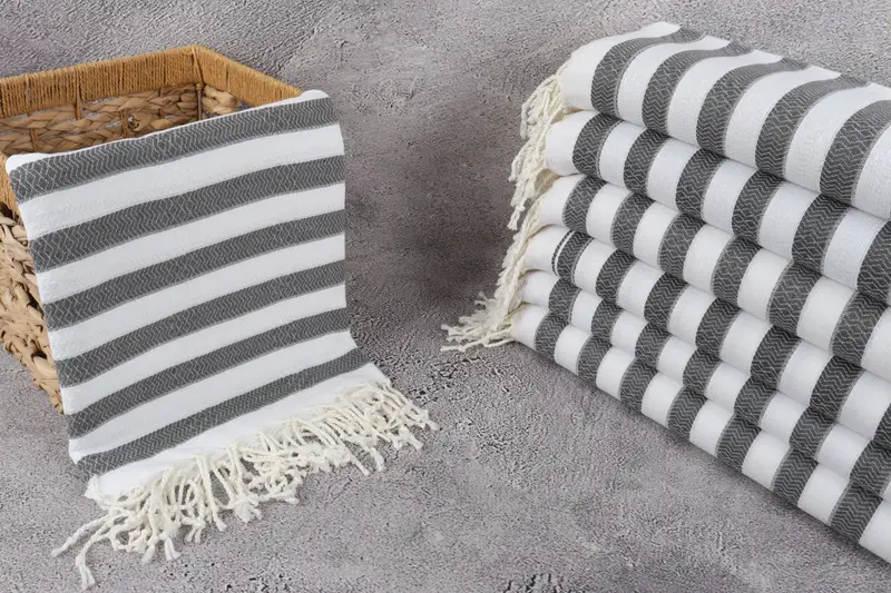 70x36 Cotton Striped Towel, Personalized Gifts, Bachelorette Party Gift, Wedding Towel, Bachelorette Party Gifts Bridesmaids, Bridal Party Gifts - 3