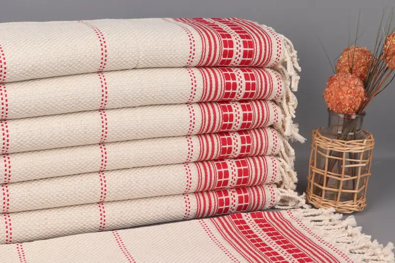Gym Towel, Personalized Kitchen Towel, Bathroom Towels, Xmas Gifts, Personalized Gifts, 40x20 Linen Striped Towel, Bridesmaid Gift, Custom Tea Towel - 1