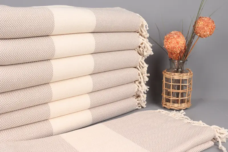 Personalized Bridesmaid Gift, 70x40 Cotton Herringbone Towel, Spa Towel, Monogrammed Beach Towel, Bridesmaid Proposal Gift, Turkish Towel USA - 1