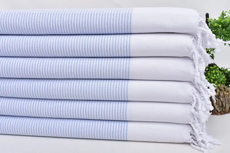 Ev Dekoru Hediyeleri, Kişiselleştirilmiş Yemek Havlu, Monogram El Havlu, El Yapımı Hediye, 40x18 Pamuklu Çizgili Havlu, Banyo Havlusu, Kişiselleştirilmiş El Havlusu - 3