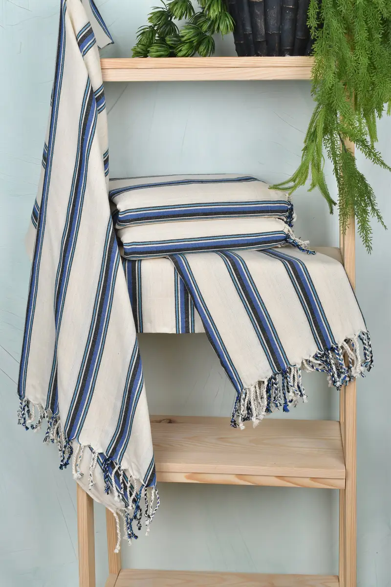 70x38 Cotton Striped Towel, Valentines Day Gift Idea, Soft towel, Bachelorette Party Decorations, Girls Weekend Getaways Ideas, Bath towel - 6