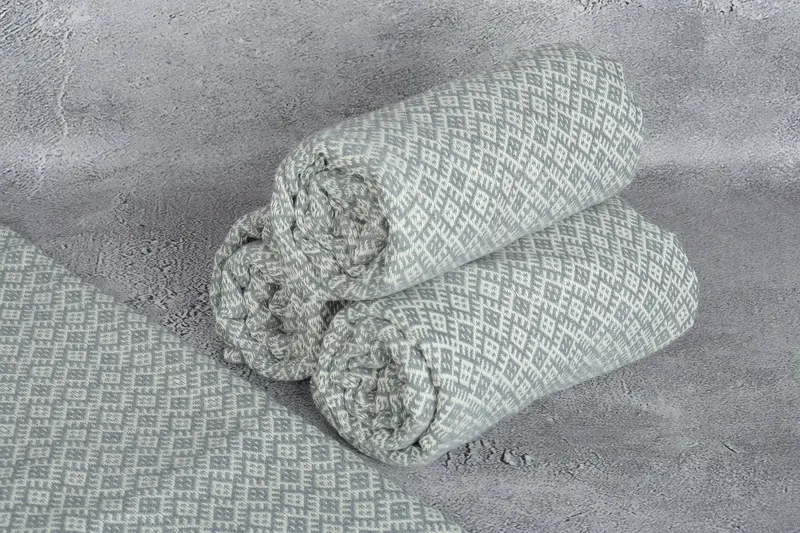 Guest Towel, Large Turkish Towel, Quick-dry travel peshtemal towel, Turkish hand towel, 70x40 Cotton Diamond Towel, Personalize Gift, Beach towel - 8