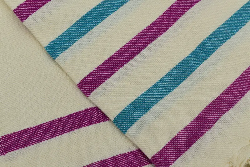 Bath towel, Organic cotton peshtemal for spa and beach, 70x40 Cotton Striped Towel, Gifts For Him, Peshtemal, Holiday Towel, Custom Beach Towel - 4
