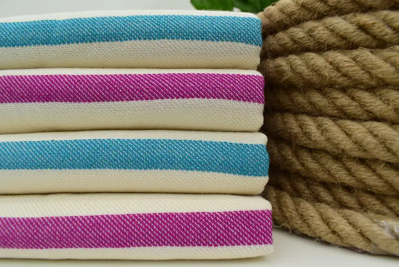 Bath towel, Organic cotton peshtemal for spa and beach, 70x40 Cotton Striped Towel, Gifts For Him, Peshtemal, Holiday Towel, Custom Beach Towel - 1