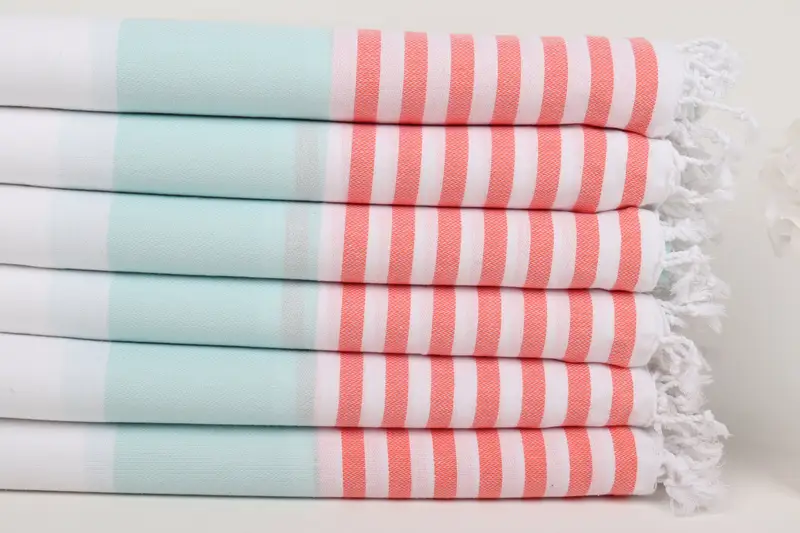 Best Friend Wedding Gift, Embroidered Towel, Bachelorette Party Favors Beach, Housewarming Gift, 70x40 Cotton Striped Towel, Large Turkish Towel - 3