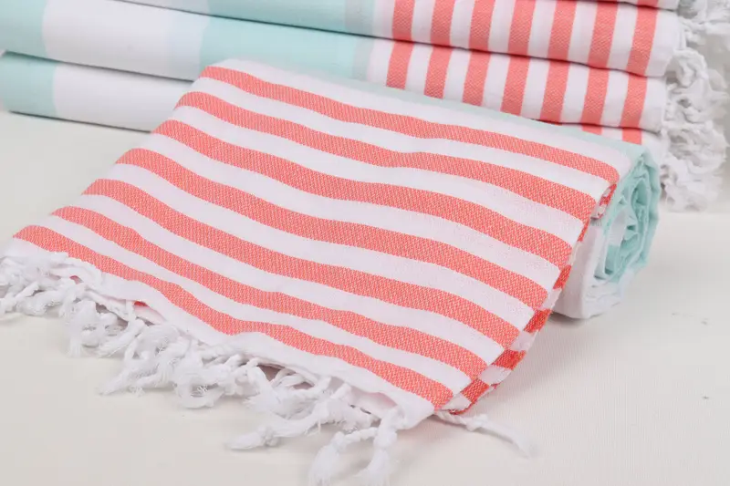 Best Friend Wedding Gift, Embroidered Towel, Bachelorette Party Favors Beach, Housewarming Gift, 70x40 Cotton Striped Towel, Large Turkish Towel - 4