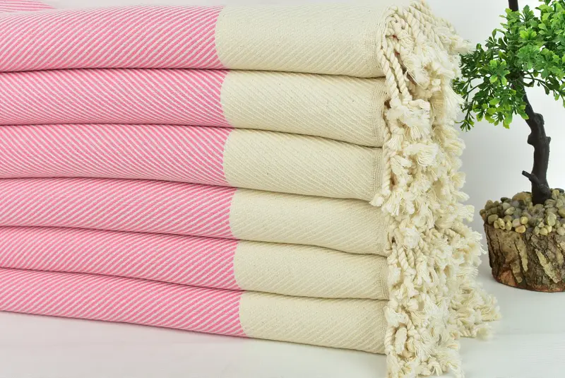 Monogram Turkish Towel, Bachelorette Party Gift, Wedding Towel, Organic Cotton Towel, Maid Of Honor Gift, Summer Gift, 70x40 Cotton Striped Towel - 3