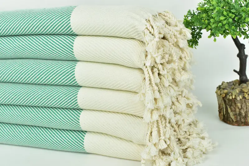 Bath towel, Valentines Day Gift, Wedding Gift, Scarf Towel, Personalized Home Gift Wedding, 70x40 Cotton Striped Towel, Monogram Turkish Towel - 3
