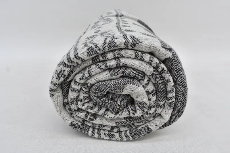 Throw Blanket, Customized Turkish Blanket, Turkish Blanket, King Size Bedspread, Turkish Bedspread, 86x56 Cotton Kilim Towel, Tablecloth - 7