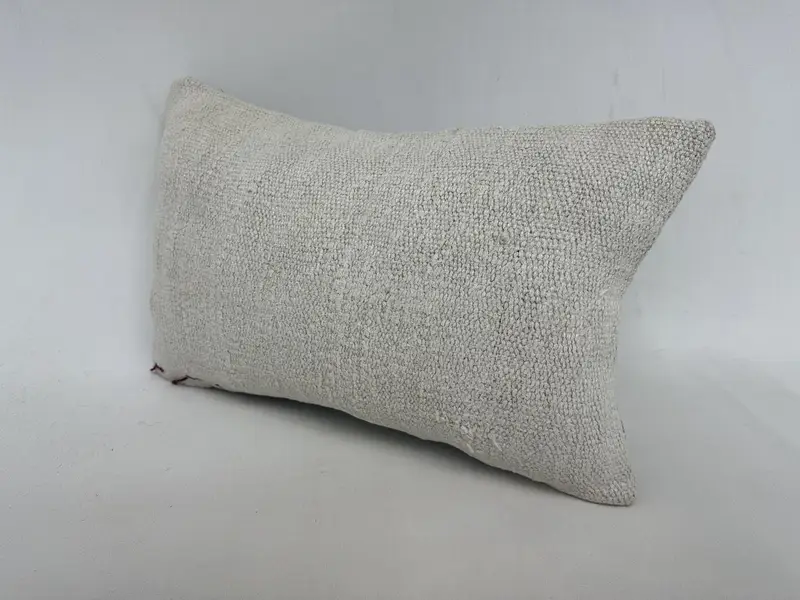 12x20 White Cushion Case, Vintage Kilim Throw Pillow, Home Decor Pillow, Pillow, Kilim Rug Pillow Case, Bed Pillow Case, Pillow for Sofa - 4