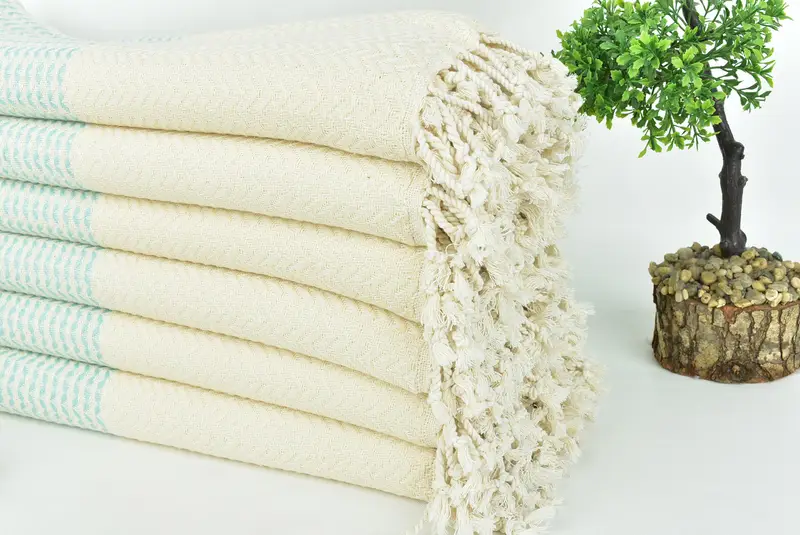 Personalized Turkish Towel, Hammam Towel USA, 76x40 Cotton Diamond Towel, Organic Towel, Embroidered Towel, Absorbent Turkish towel, Birthday Gift - 5