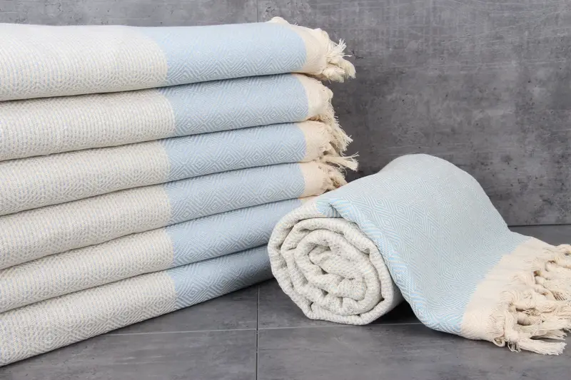 Monogram Blanket, Housewarming Gift, Bridal Shower Gift, Aesthetic Blanket, 104x80 Cotton Diamond Towel, Home Decor Gifts, Turkish Bedspread - 2